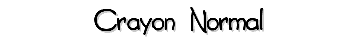Crayon  Normal font